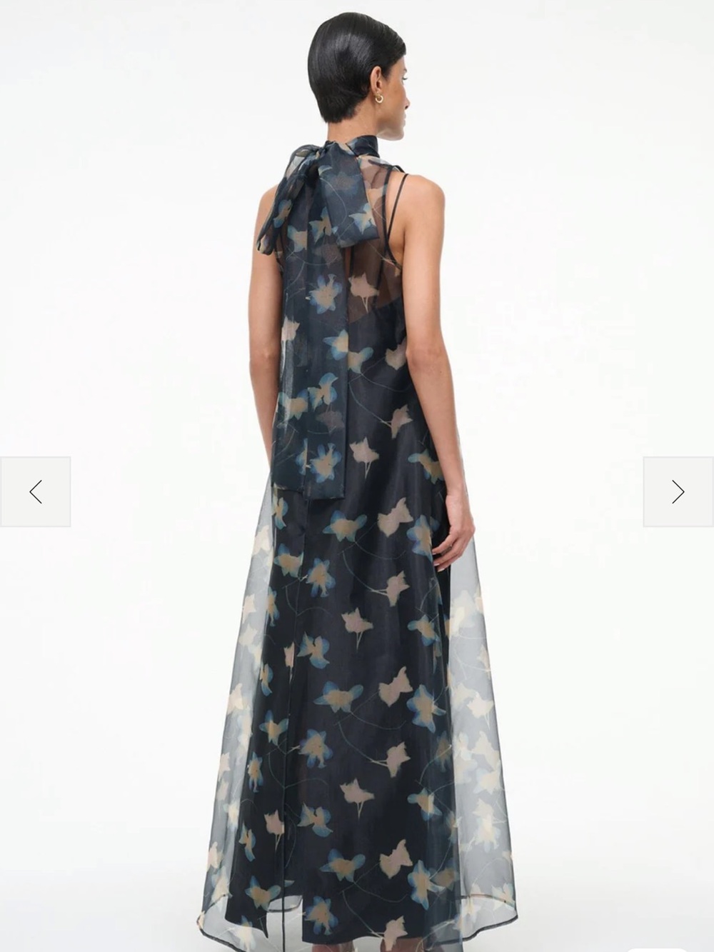 STAUD 🌚 ALBEE Maxi Dress in Botanical Shadows - Picture 4 of 9